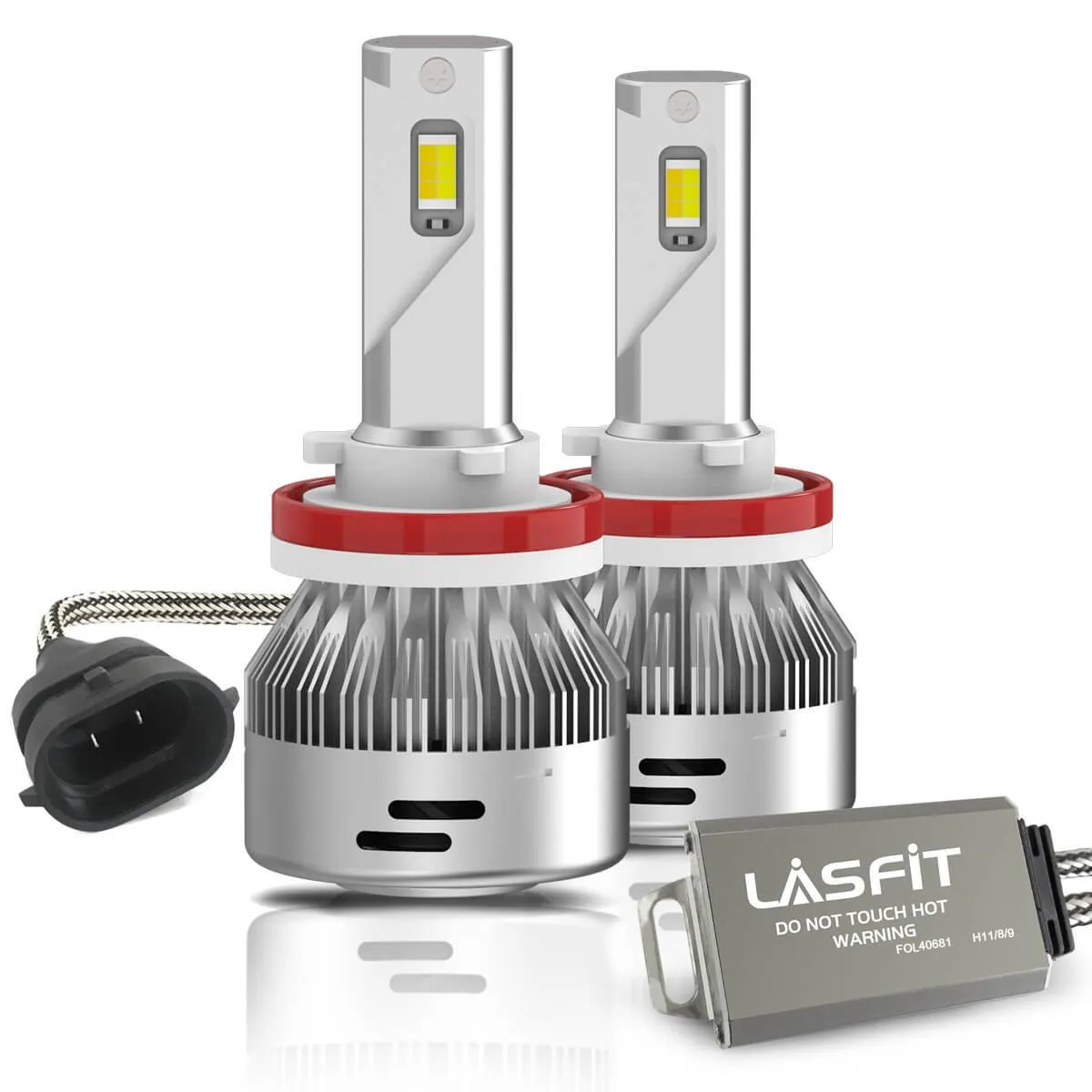 Lasfit LD Plus Switchback H8 H11 H16 LED Fog Light Bulbs Flip Chip 60W 2 Modes | 2 Bulbs
