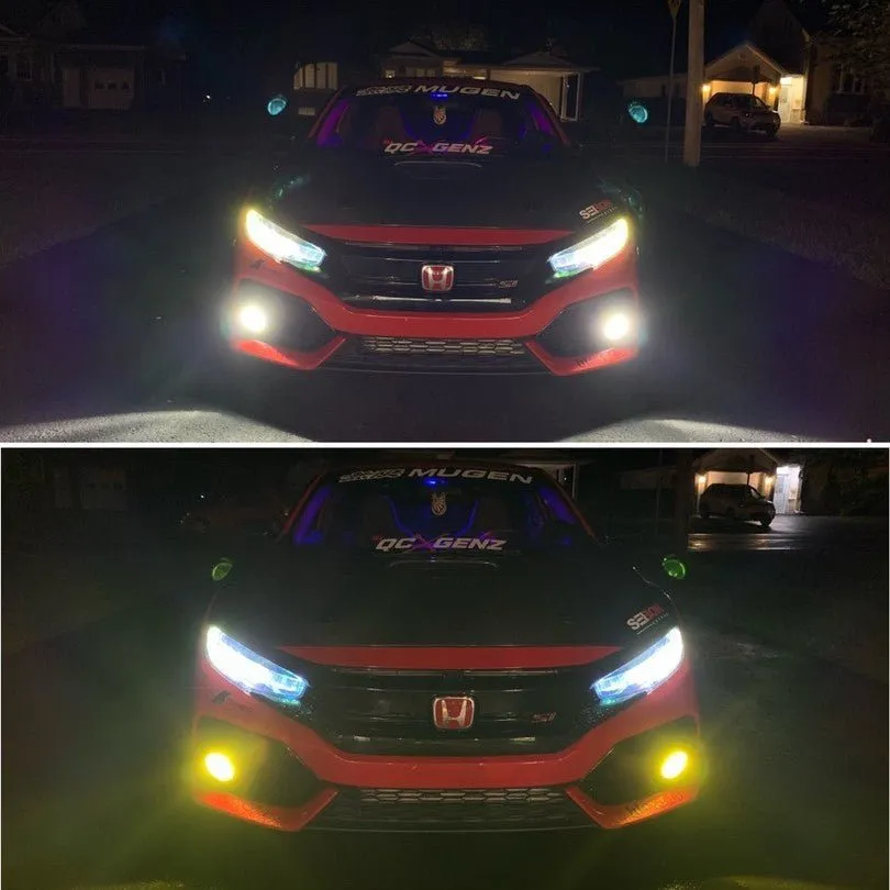 Lasfit LD Plus Switchback H8 H11 H16 LED Fog Light Bulbs Flip Chip 60W 2 Modes | 2 Bulbs
