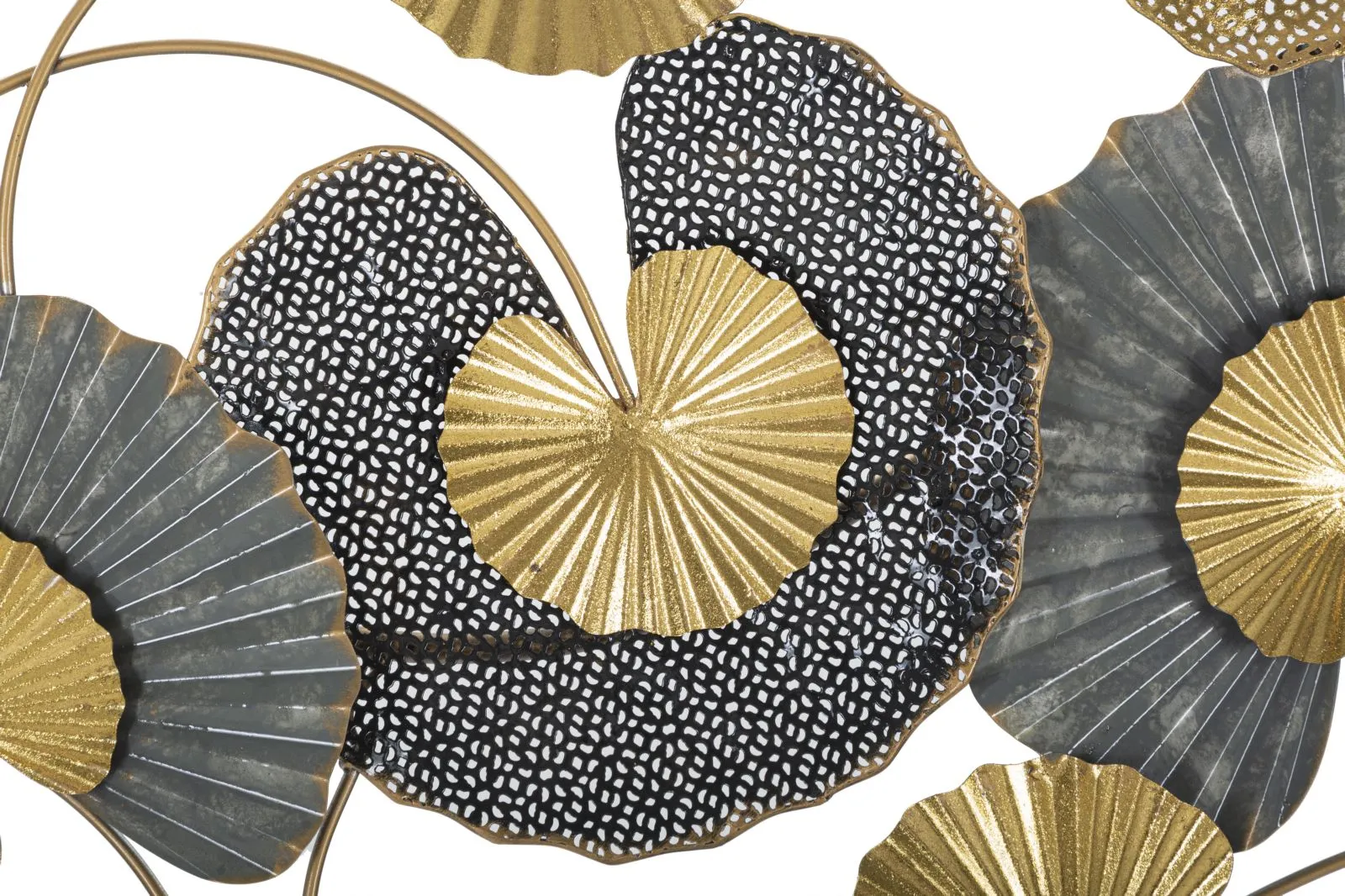 Leaf Bouquet Wall Decor (Golden & Black)