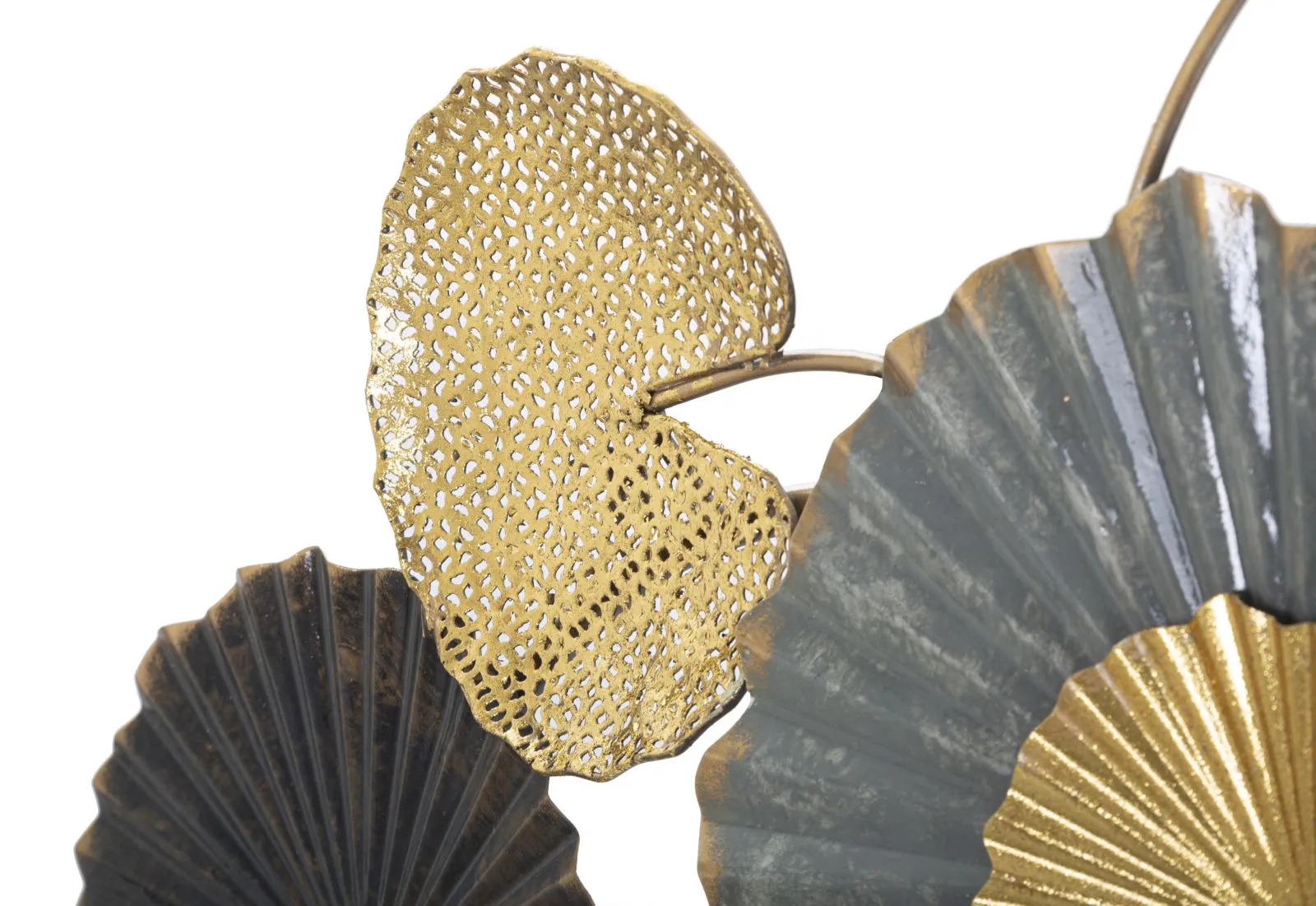 Leaf Bouquet Wall Decor (Golden & Black)