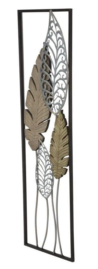 Leaf Metallic Wall Decor