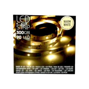LED Strip Light 3m 90-Leds Warm White Battery operated Internal Garland with Illumination 22301