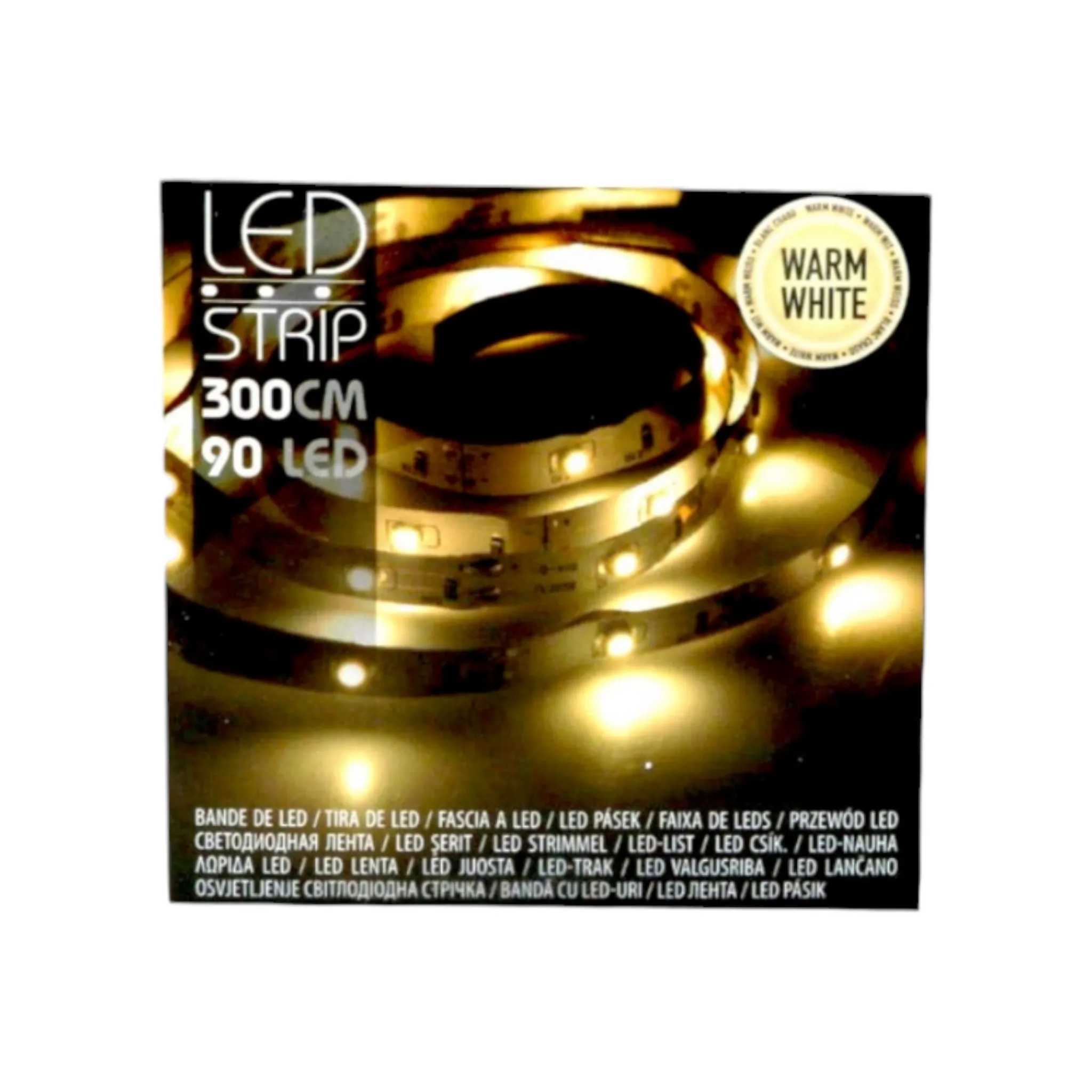 LED Strip Light 3m 90-Leds Warm White Battery operated Internal Garland with Illumination 22301