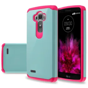LG G4 Case, Slim Hybrid [Shock/Impact] Absorption Dual Layer Case - Teal