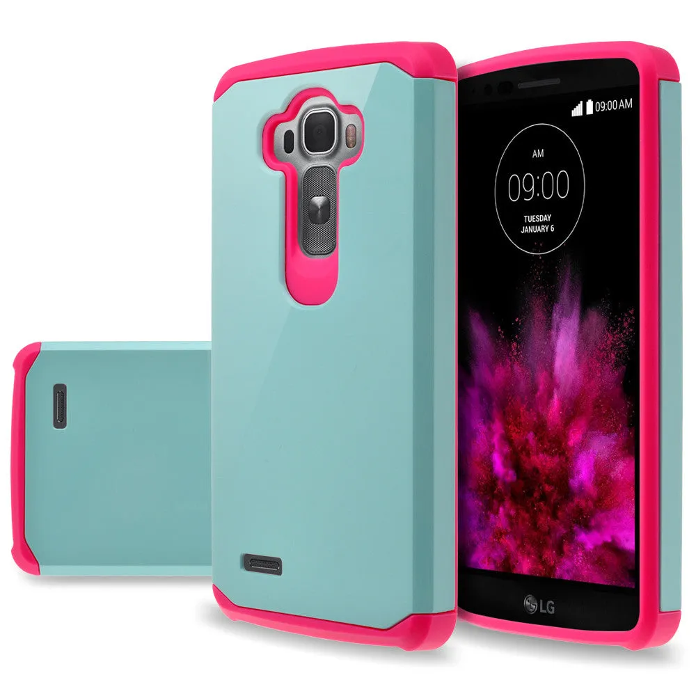 LG G4 Case, Slim Hybrid [Shock/Impact] Absorption Dual Layer Case - Teal