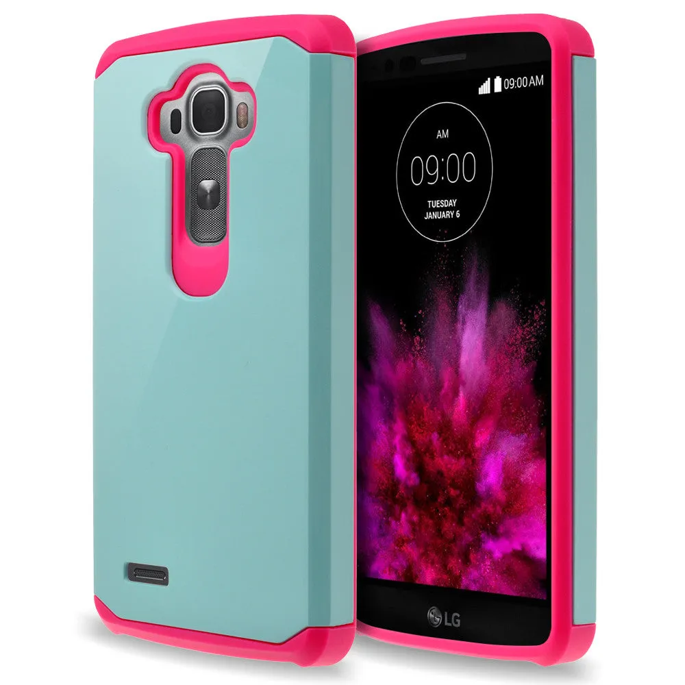 LG G4 Case, Slim Hybrid [Shock/Impact] Absorption Dual Layer Case - Teal