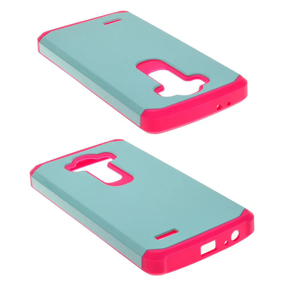LG G4 Case, Slim Hybrid [Shock/Impact] Absorption Dual Layer Case - Teal