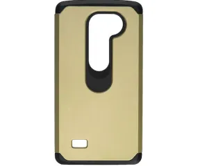 LG Leon LTE Case | Lg Tribute 2 Case | LG Power | LG Sunset | LG Destiny | LG Risio Case, Slim Hybrid [Shock/Impact] Absorption Dual Layer Case - Gold
