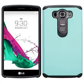 LG V10 Case, Slim Hybrid Dual Layer[Shock Resistant] Armor Case Cover for LG V10 - Teal