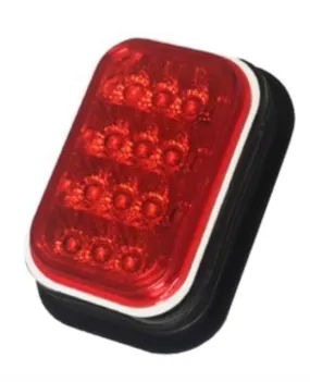 LUCIDITY LED Rectangular Stop/Tail Rear Lamp 12V-24V (Kit includes grommet & plug) 22018WRK-V