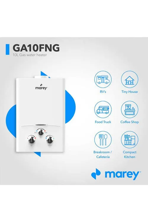 Marey GAS 10L – 2.64GPM Natural Gas Tankless Water Heater