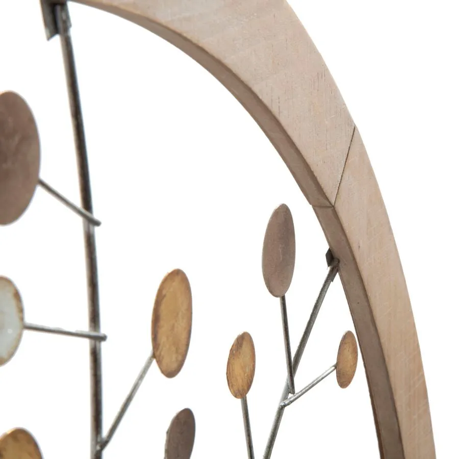 Metallic & Wooden Tree of Life Wall Decor