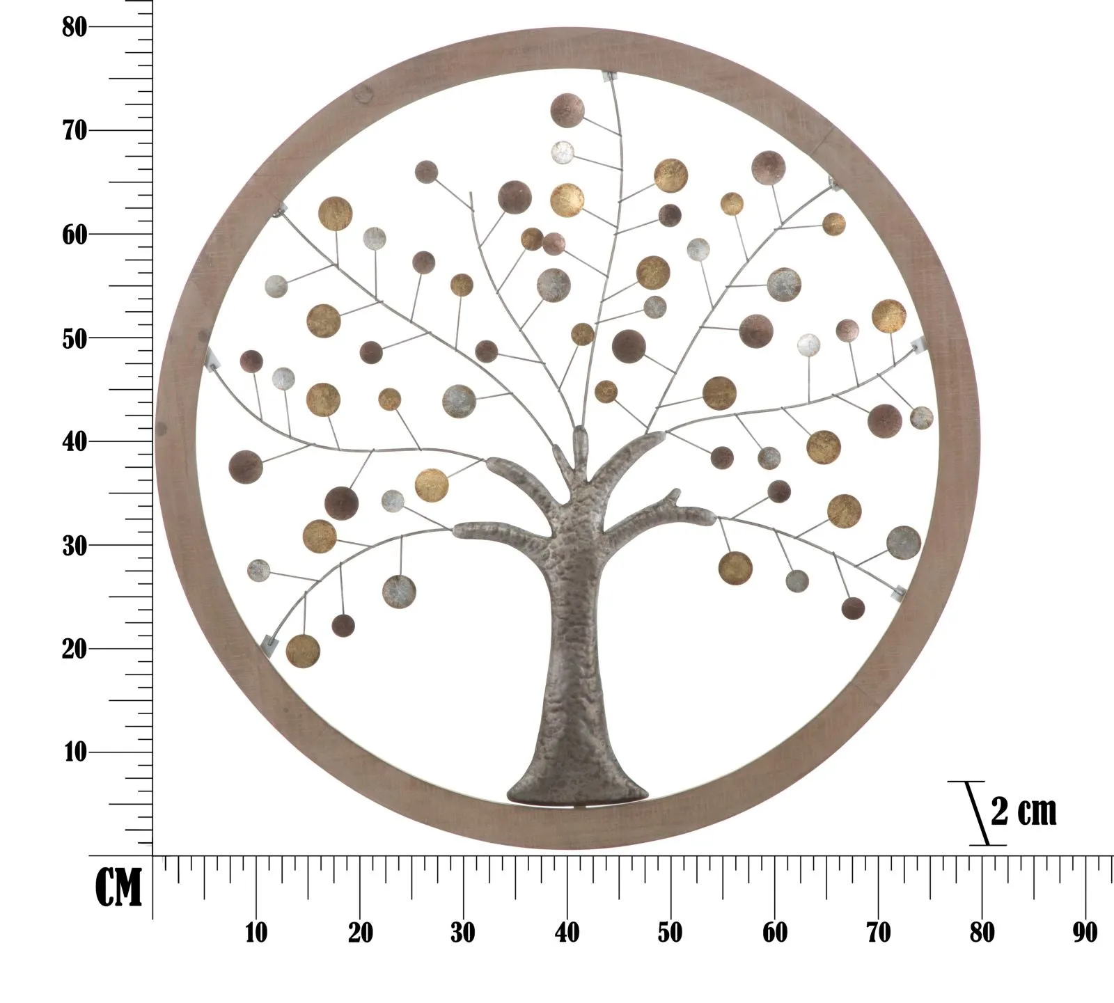 Metallic & Wooden Tree of Life Wall Decor