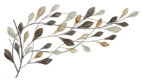 Metallic Floating Leaves Wall Decor