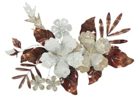 Metallic Flowers Modern Wall decor