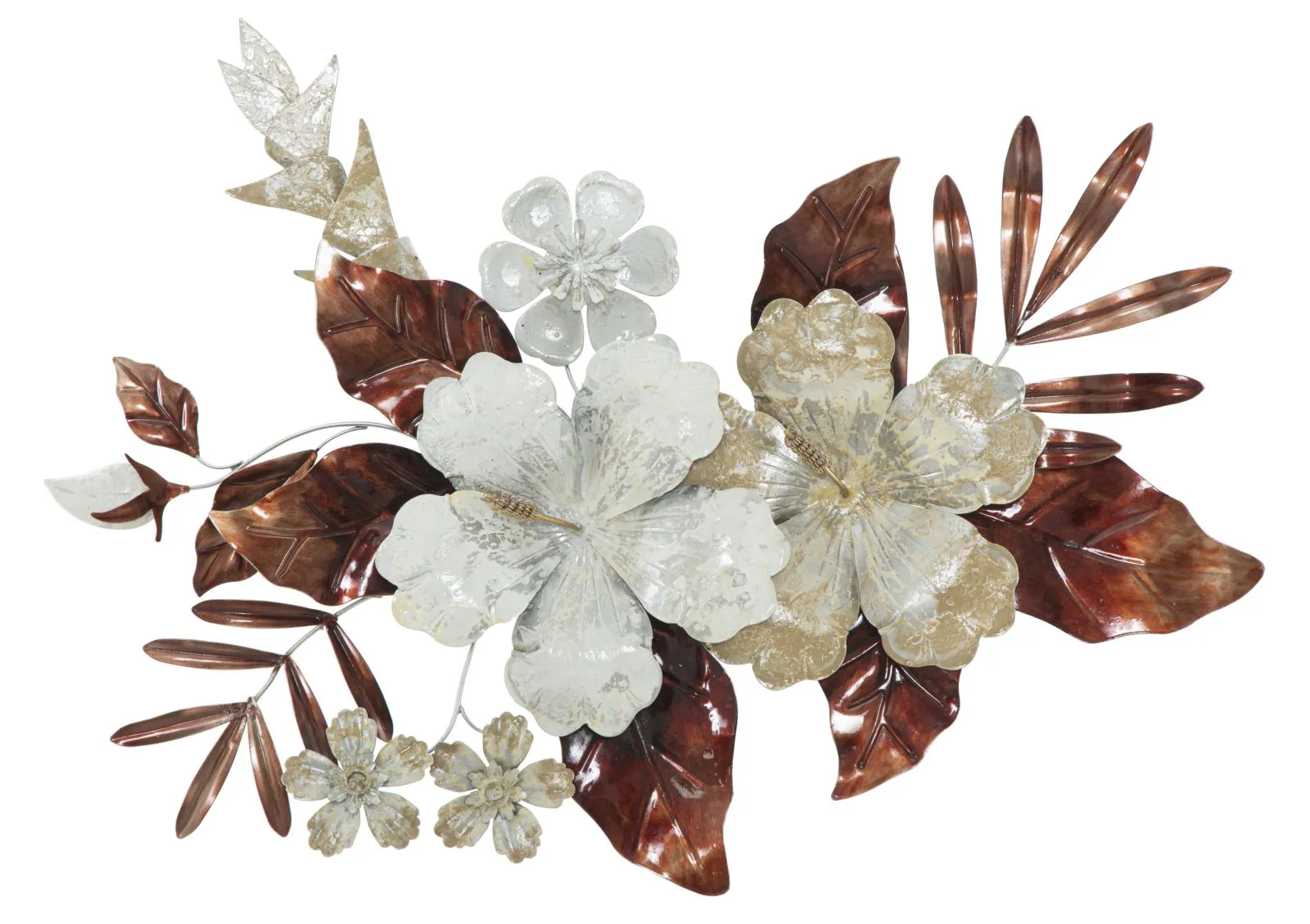 Metallic Flowers Modern Wall decor