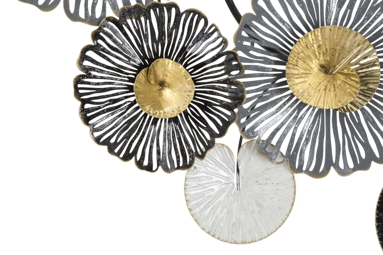 Metallic Flowers Wall Decor
