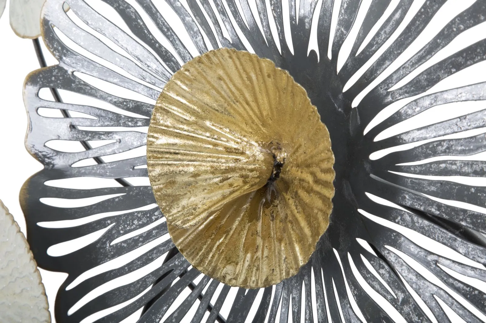 Metallic Flowers Wall Decor
