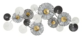 Metallic Flowers Wall Decor