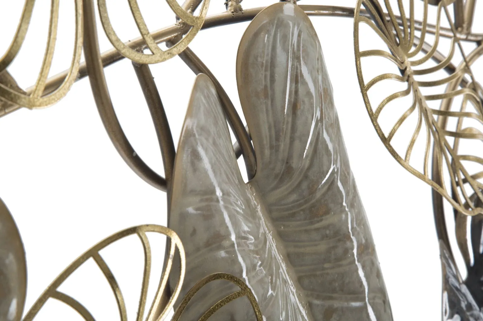 Metallic Leaf Bouquet Wall Decor
