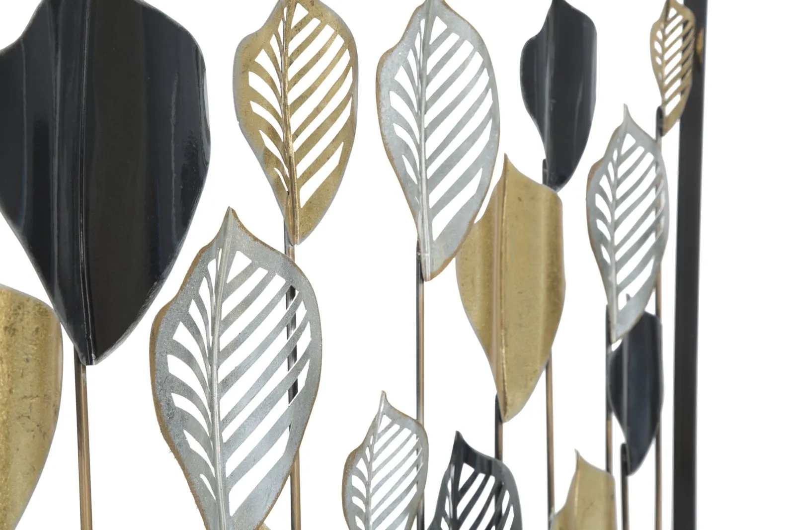 Metallic Leaf wall Decor in Frame