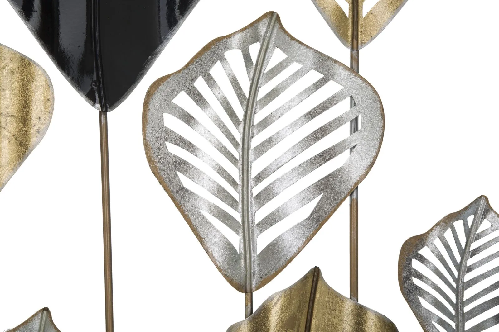 Metallic Leaf wall Decor in Frame