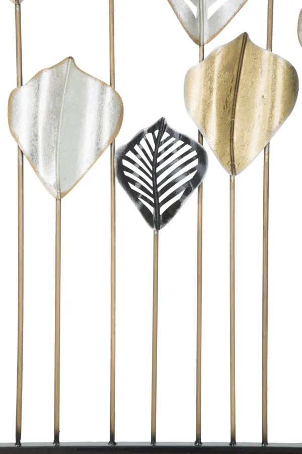 Metallic Leaf wall Decor in Frame