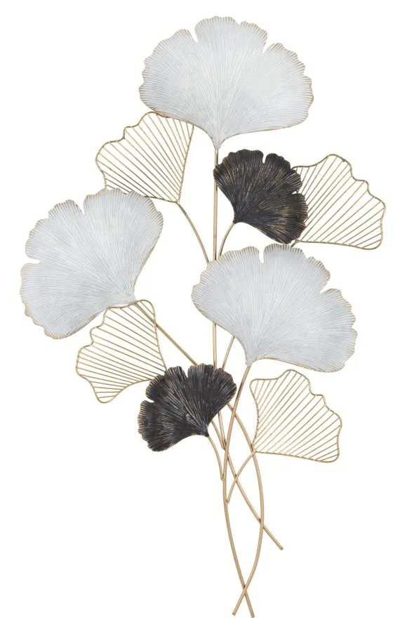 Metallic Leaves Bouquet Wall Decor