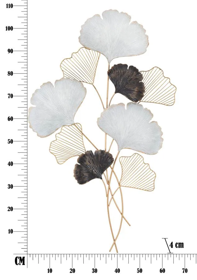 Metallic Leaves Bouquet Wall Decor