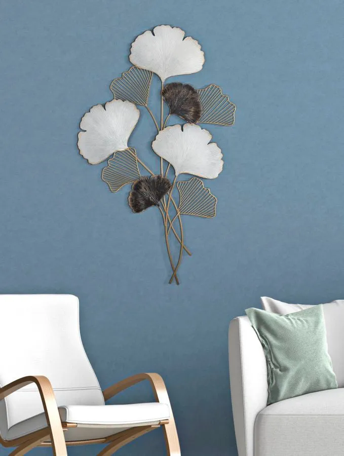 Metallic Leaves Bouquet Wall Decor