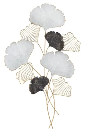 Metallic Leaves Bouquet Wall Decor