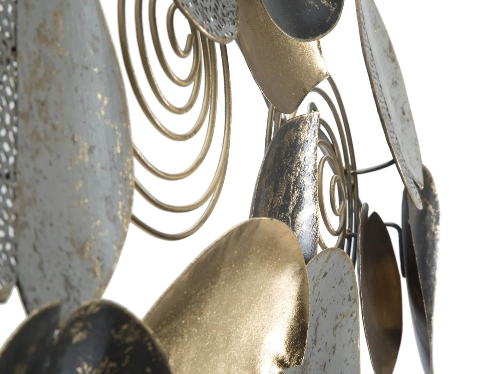 Metallic Leaves Wall Decor