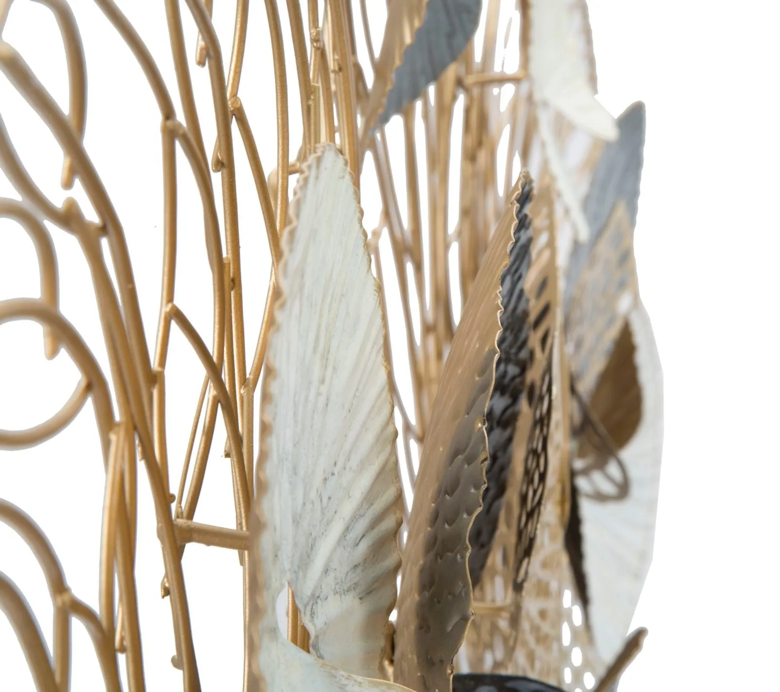 Metallic Levaes Wall decor