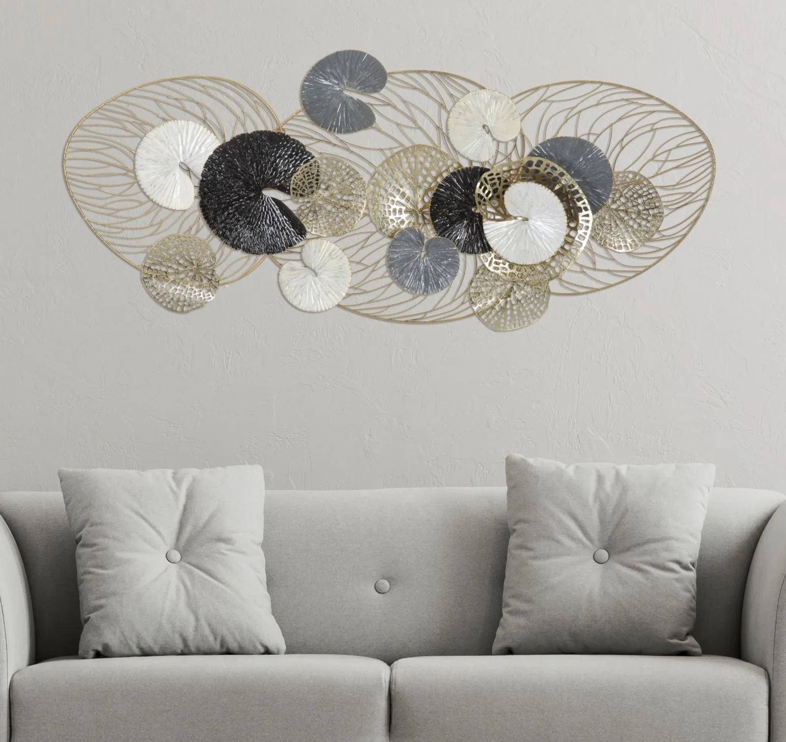 Metallic Levaes Wall decor