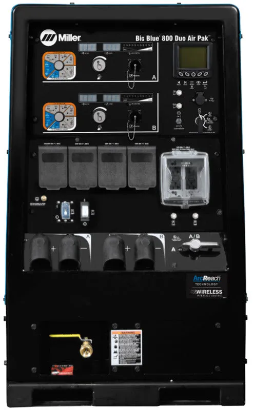 Miller Big Blue 800 Duo Air Pak (Deutz) Diesel Welder w/WIC & ArcReach