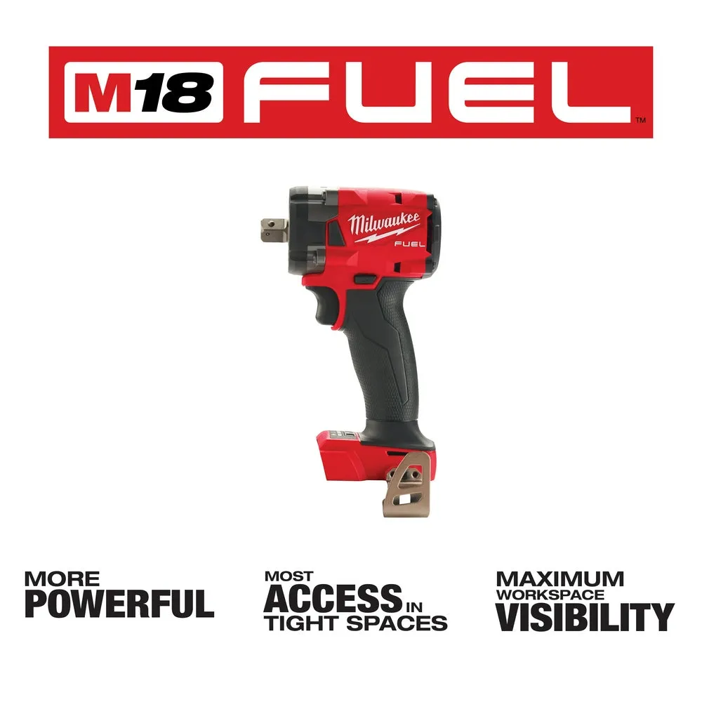 Milwaukee 2855P-20 M18 FUEL 18V 1/2" Impact Wrench w/ Pin Detent - Bare Tool