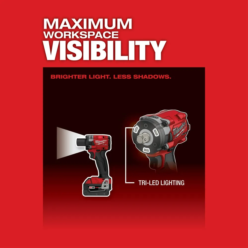 Milwaukee 2855P-20 M18 FUEL 18V 1/2" Impact Wrench w/ Pin Detent - Bare Tool