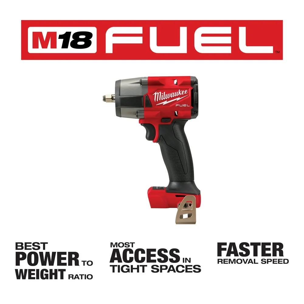 Milwaukee 2960-20 M18 FUEL 18V 3/8" Cordless Mid-Torque Impact Wrench -Bare Tool