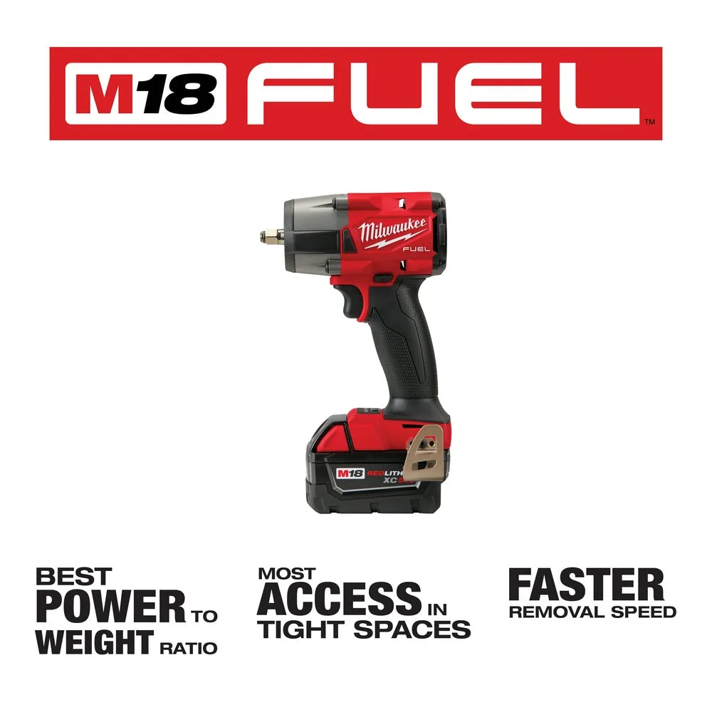 Milwaukee 2960-22R M18 FUEL 18V 3/8" Mid-Torque Impact Wrench w/ Ring Kit