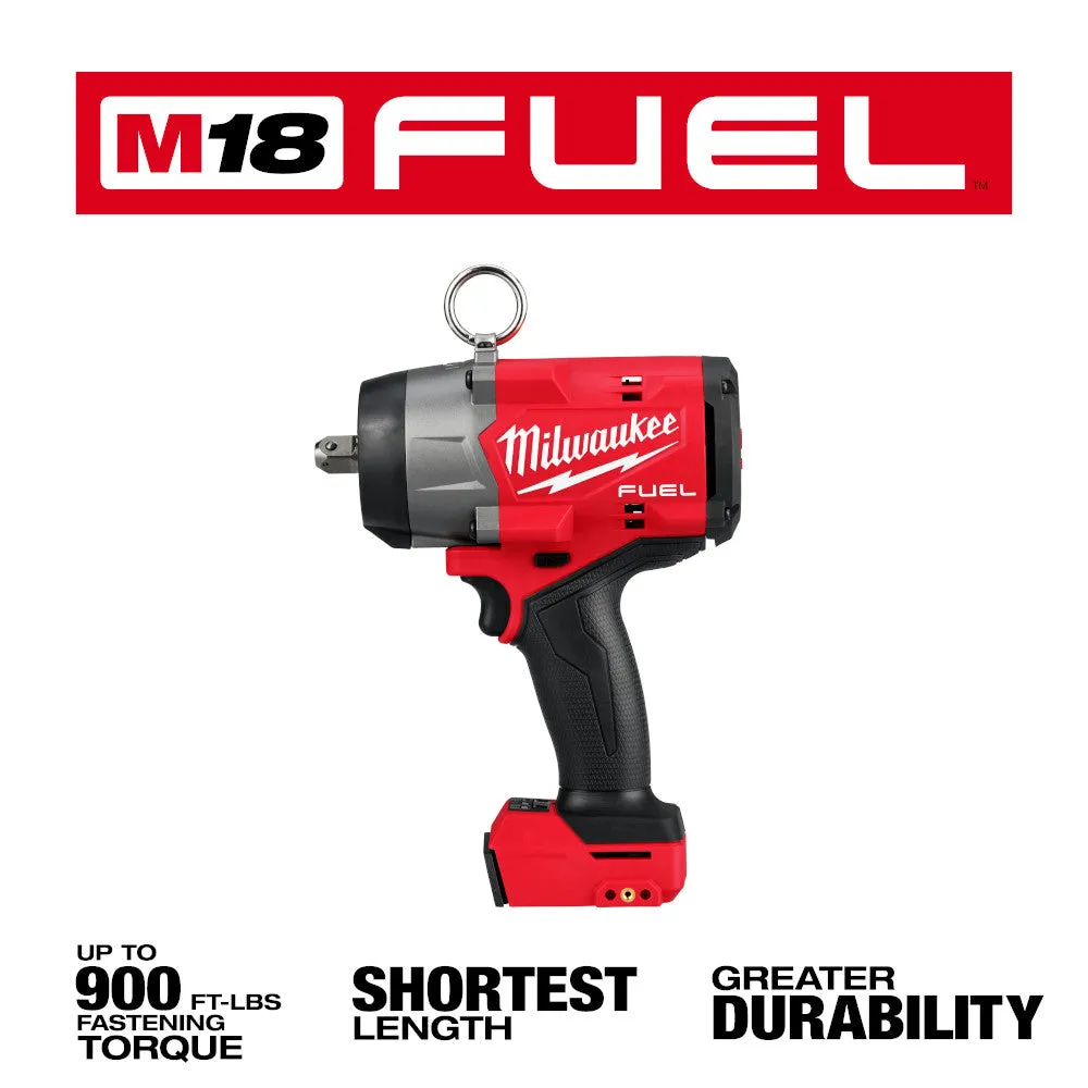 Milwaukee 2966-20 M18 FUEL 18V 1/2" High Torque Impact Wrench w/ Pin - Bare Tool