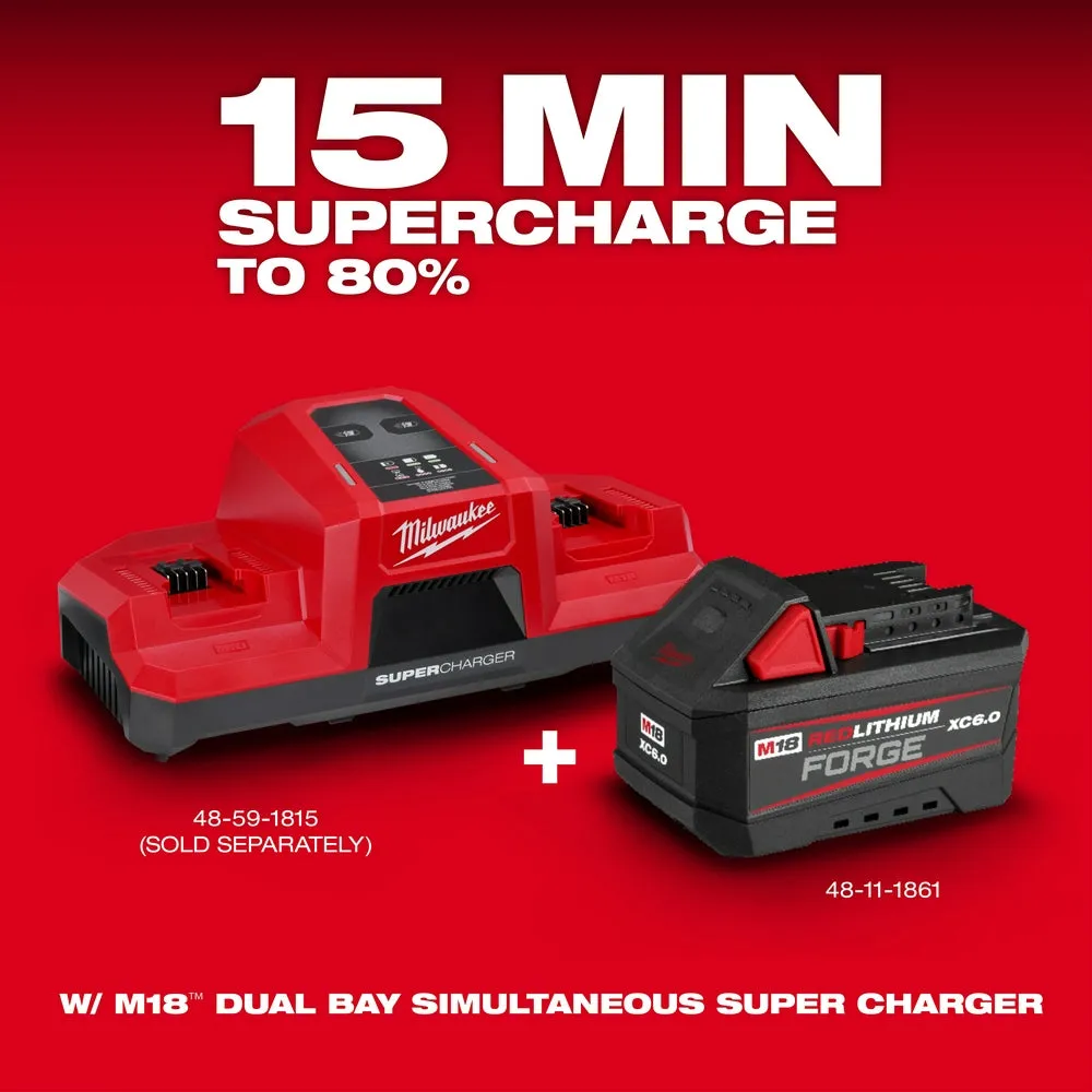 Milwaukee 2967-20F6 M18 FUEL 18V 1/2" Li-Ion Impact Wrench w/ 6AH Forge Battery