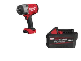 Milwaukee 2967-20F6 M18 FUEL 18V 1/2" Li-Ion Impact Wrench w/ 6AH Forge Battery