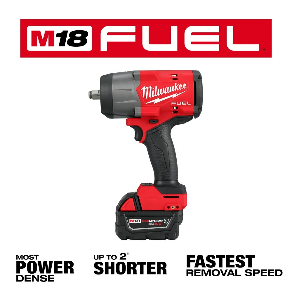 Milwaukee 2967-21B8F M18 FUEL 18V 1/2" Impact Wrench Kit w/ 8AH Forge Battery