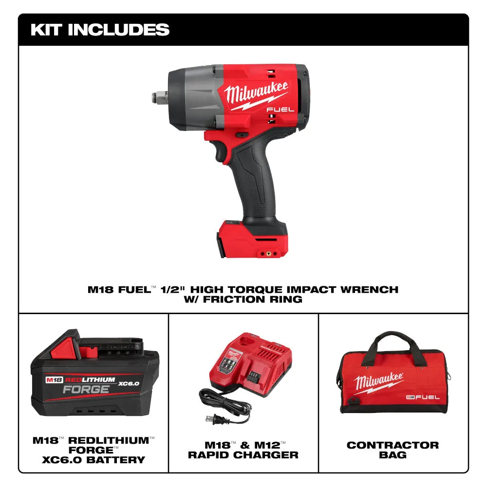 Milwaukee 2967-21F M18 FUEL 18V 1/2" High Torque Impact Wrench FORGE Kit