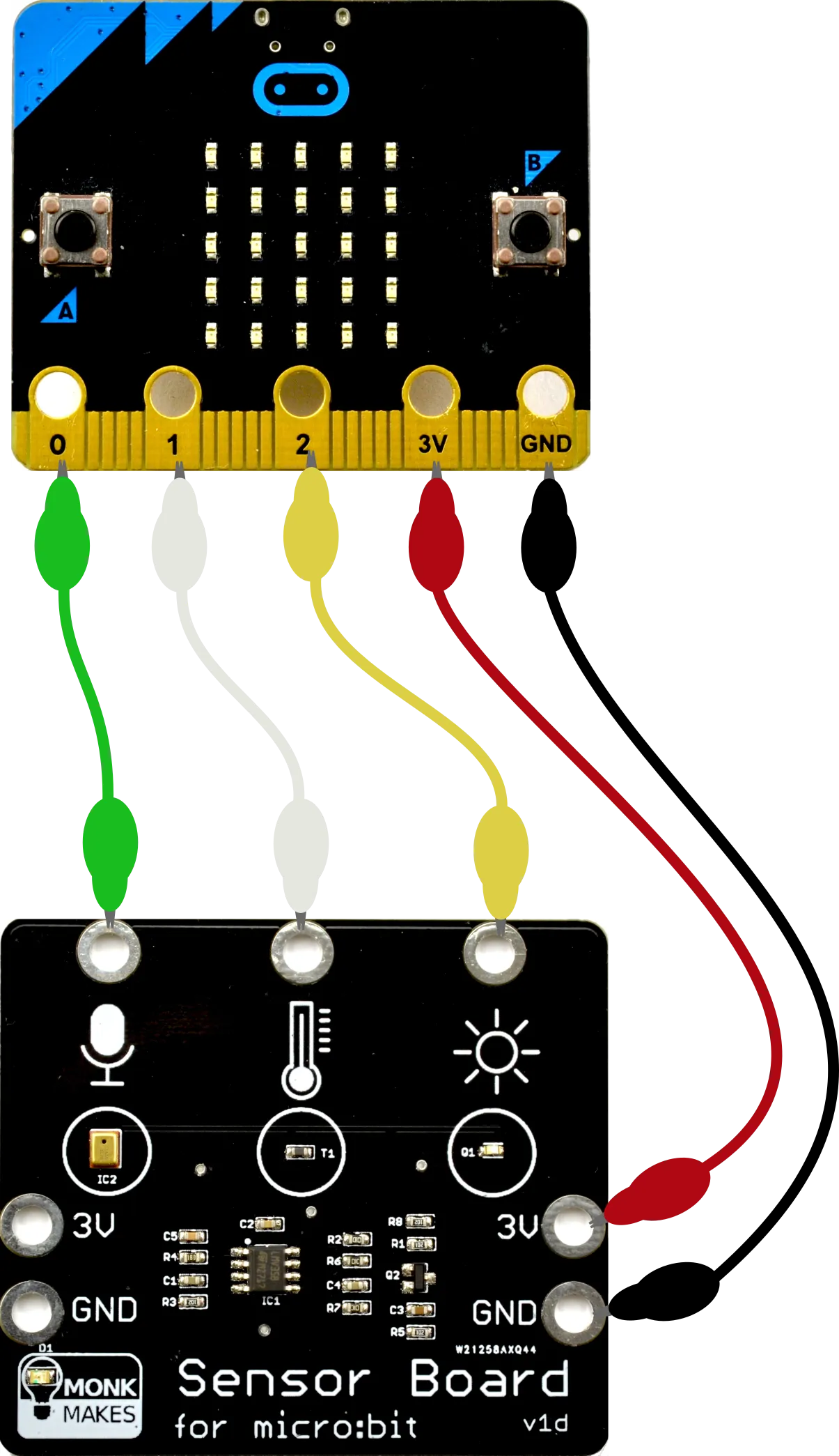 MonkMakes Sensor Board for BBC micro:bit