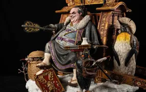 Penguin Daimyo (Samurai Series) 1/4 Scale Statue