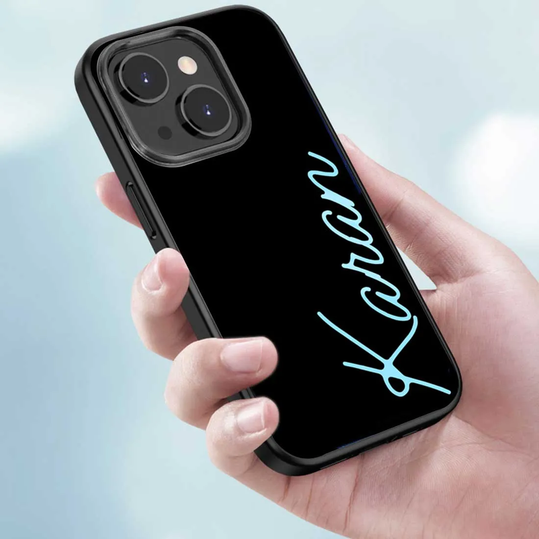 Personalised Phone Case Cover iPhone 13 Back  Cover Design with Name Mobile Cover  -  Neon