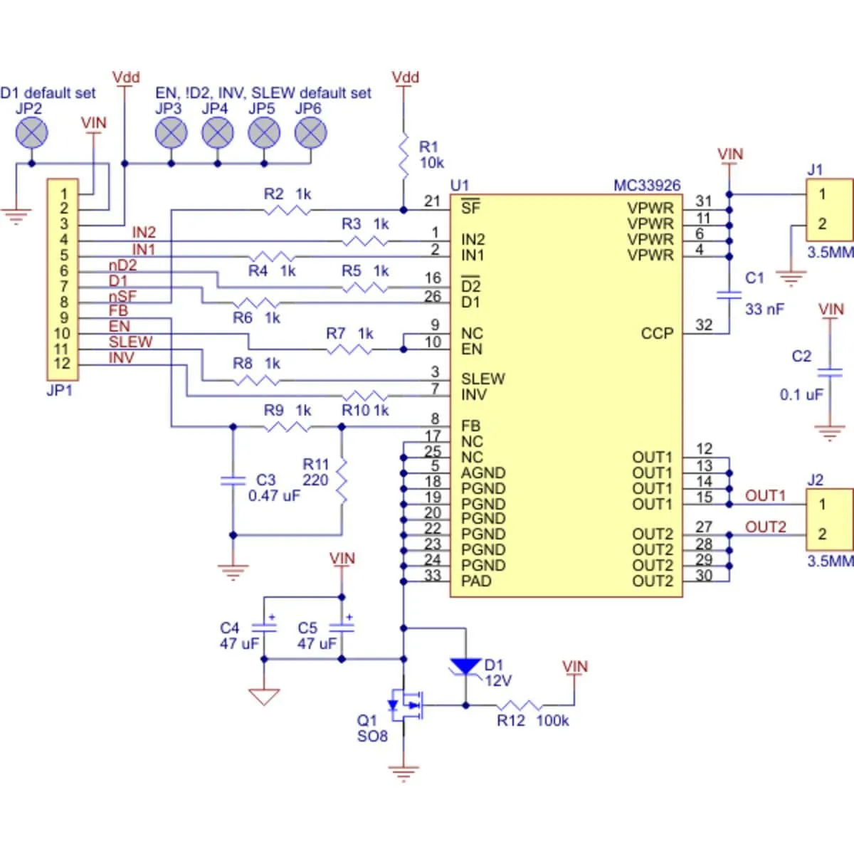 Pololu MC33926 Motor Driver Carrier