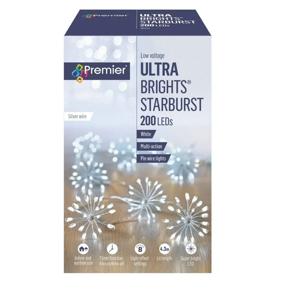 Premier Ultra Brights Starburst Lights - 200 LEDs