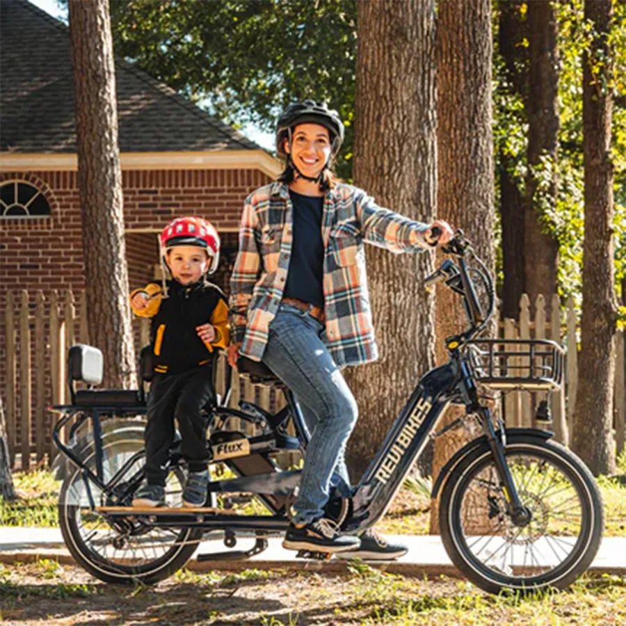 Revi Bikes Flux - Cargo Electric Bike - Top Speed 25mph - 750W